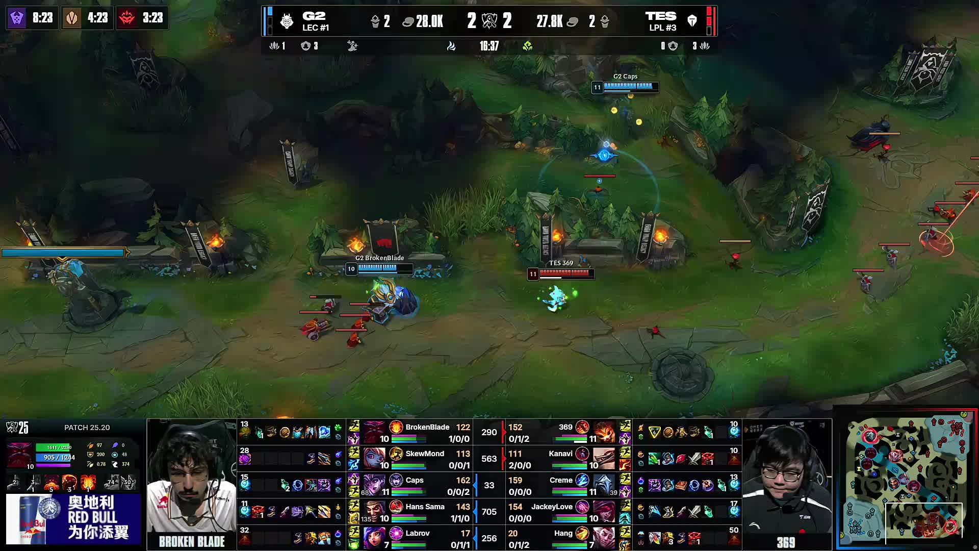 LCK官方：Doran、Peanut、Lehends将不参加今日比赛